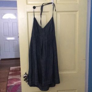 Lucky Brand demin halter dress!